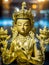 Bodhisattva Avalokiteshvara Quan Yin or Kuan Yin Statue in Shanghai Pudong International Airport, China