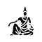 bodhisattva buddhism glyph icon vector illustration