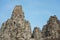 Bodhisattva face towers viewed near the east gate of Bayon, Angkor Thom, Siem Reap