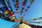 Bodhnath stupa with colorful flags in Nepal