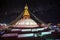 Bodhnath stupa at night