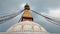 Bodhnath stupa with prayer flags