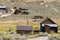 Bodie, CA, September 6, 2018: popular tourist abandoned town of Bodie in the USA.