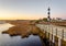 Bodie Island Lighthouse is located at the northern end of Cape Hatteras National Seashore, North Carolina , USA.