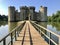 Bodium Castle drawbridge in East Sussex England