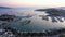 Bodrum bay and ancient castle of Saint Peter at sunset.