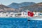 BODRUM, TURKEY - JUNE 24, 2014: Aerial view to the city. Bodrum is famous for housing the Mausoleum of Halikarnassus, one of the