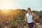 The body achieves what the mind believes. a sporty young woman jogging outdoors.