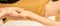 Body arm stone massage. Hot rock masseur. Girl at salon with doctor hands. Relax spa resort