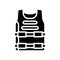 body armour protect glyph icon vector illustration