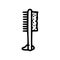 body brush line vector doodle simple icon