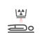 Body CT, CAT Scan. Line icon. Radiotherapy sign. Vector symbol for web graphic.