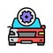 body damage repair color icon vector illustration