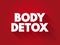Body detox text quote, health concept background