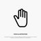Body Language, Gestures, Hand, Interface, Line Icon Vector