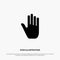 Body Language, Gestures, Hand, Interface, solid Glyph Icon vector