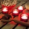 Body massage with candlelight background