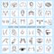 Body pain human anatomy icons