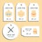 Body plastic surgery discount gift tags. Ready to use. Flat design. Vector