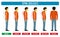 Body posture defect. Vector infographics of spine diseases. Scoliosis and lordosis medical diagrams