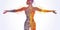 Body silhouette made out of colorful positive affirmations, concept of Self-esteem building, created with Generative AI