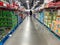 The body soap and baby aisle at a Sams Club wholesale retail store