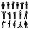 Body Stretching Exercise Stick Figure Pictogram Ic