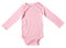 Body suit pink color isolated.