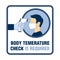 Body temperature check is required sign