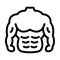 Body Vector Thick Line Icon For Personal And Commercial Use