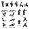 Body Workout Exercise Fitness Training (Set 2) Clipart