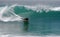 Bodyboarder in a wave at Laguna Beach, CA.