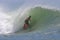 Bodyboarding Surfing a Tube Wave in Hawaii