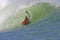 Bodyboarding the Tube of a Wave in Hawaii