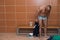 Bodybuilder In Dressing Room - Undressing His Clothing