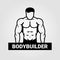 Bodybuilder muscle man