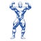 Bodybuilder muscular man