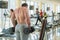 Bodybuilder\'s strong back.