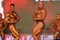 Bodybuilders posing