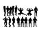 Bodybuilding Activity Silhouettes