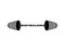 Bodybuilding barbell. Sports accessory.