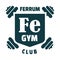 Bodybuilding club emblem