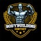 Bodybuilding contest badge