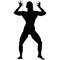 Bodybuilding poses silhouette illustration by crafteroks