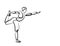 Bodybuilding Sport and activity line drawing