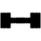 Bodybuilding Strength Training Dumbbell, adjustable dumbbell for Full Body Fitness Workout realistic silhouette