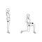 Bodyweight walking lunge workout outline