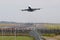 Boeing 747 jumbo jet taking off