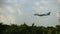 Boeing 747 of Lufthansa approaching in the morning