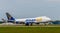 Boeing 747 taking off at Riga airport